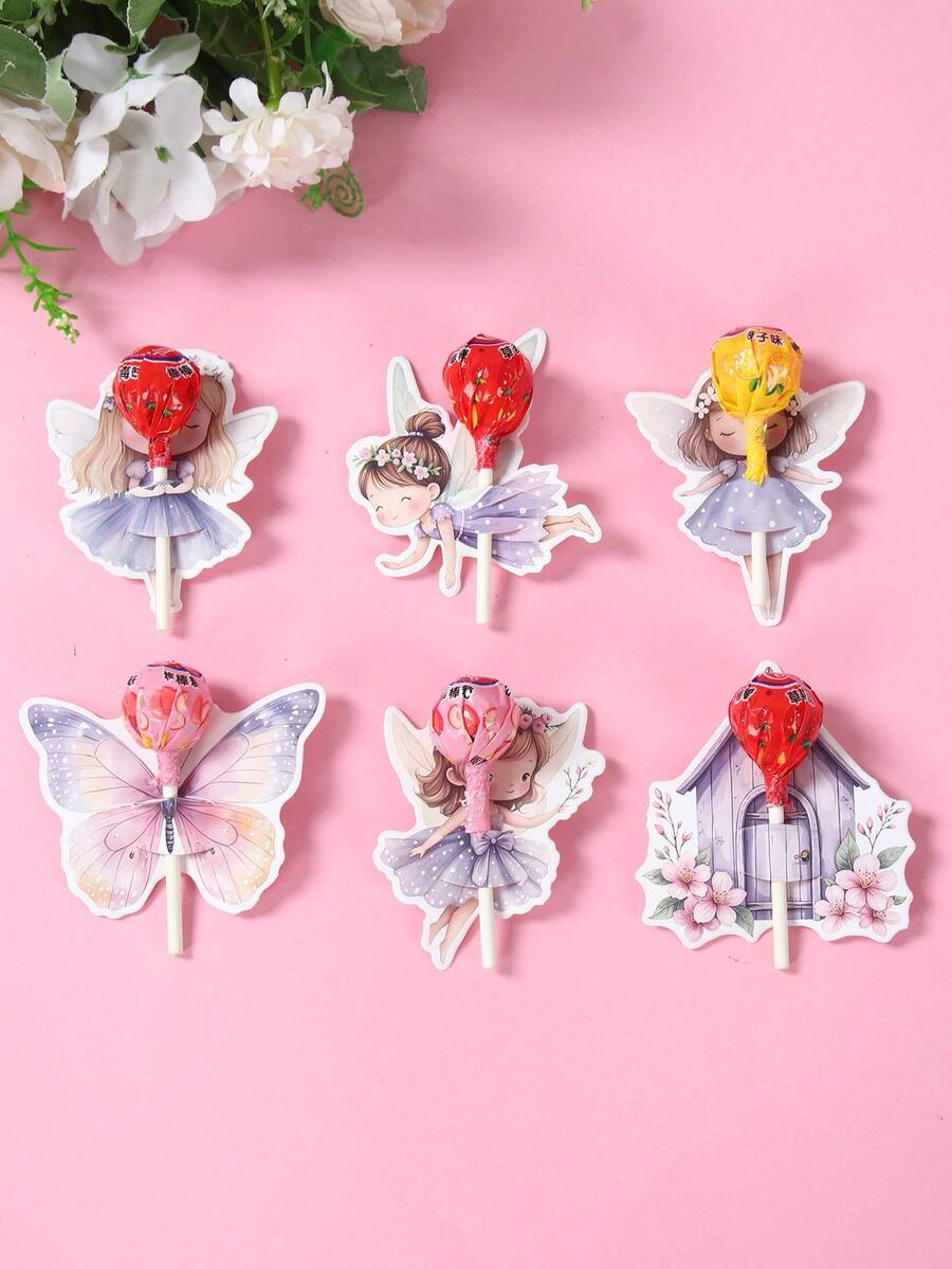 48 chiếc thiệp trang trí kẹo mút hình bướm cổ tích, túi đựng kẹo mút, hộp kẹo, bìa cứng đựng kẹo mút, túi gói quà sinh nhật, đồ trang trí sinh nhật, túi quà trang trí tiệc mừng em bé, đồ dùng đóng gói quà tặng tiệc cổ tích, đồ dùng tiệc sinh nhật, nhãn đóng gói quà tặng tiệc cưới, thiệp gói quà, quà tặng tiệc sinh nhật.