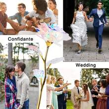 10pcs Elegant Golden Rose Artificial Flower Bouquet - Realistic Fake Roses With Green Leaves, Maintenance-Free Plastic Flowers, Suitable For Home, Office, Wedding, Party Decor - Birthday, Valentine's Day, Christmas, Thanksgiving, Mother's Day, Office Decoration