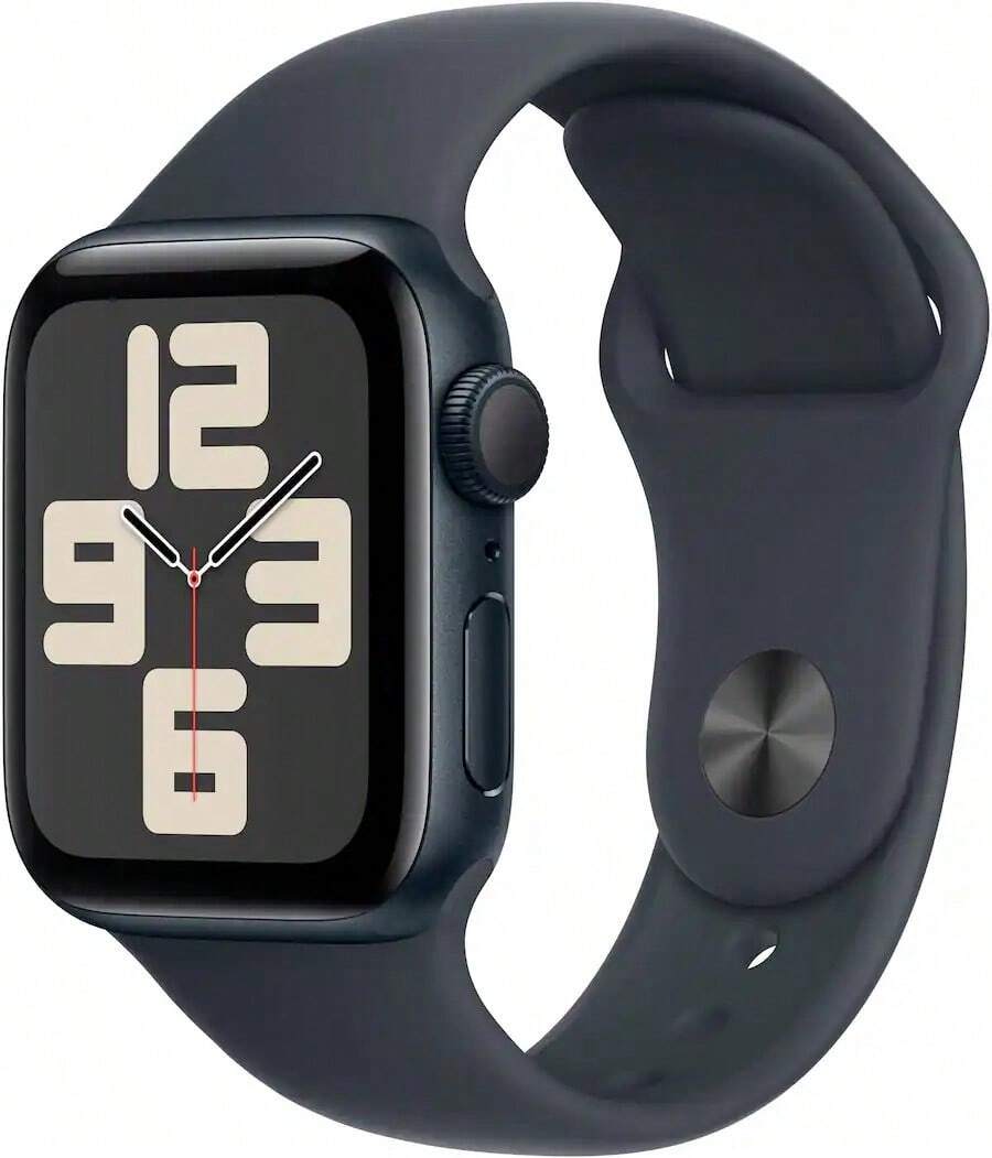 Apple Watch SE 2nd Generation (GPS+Cellular) 40mm Aluminum Case With Midnight Sport Band - S/M - Midnight - Nửa đêm - Xem 1