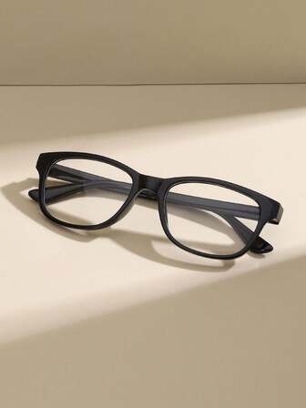 1 par de gafas planas de estilo casual y de calle para mujer, ovaladas, fabricadas con materiales de calidad para proteger los ojos. Cómodas y se ajustan a la forma del rostro, adecuadas para decoración diaria, lectura, juegos, computadora, vuelta al colegio, anti-fatiga