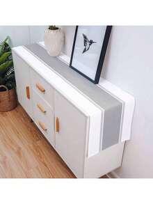 Classic Grey & Black Striped Table Runner, Modern Art Tablecloth, Suitable For Dining Table, Vanity, Farmhouse Style Dinner, Holiday Home Decor, Size: 33 * 90cm, 33 * 120cm, 33 * 183cm, 33 * 230cm, 33 * 275cm