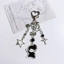 1pc Gojo, Geto, Street Chic Baddie Intricate Niche Design DIY Beaded Keychain, CCD Camera, Luggage Charm, Bag Pendant, Light Asian Style Niche Design Hanging Decor, Personalized Beaded Phone Case Chain, Card/Book Lanyard Pendant, Suitable For Unisex Dolls, Backpack Accessories, Birthday, Holiday, Couples, Gift, Christmas - Multicolor - View 11