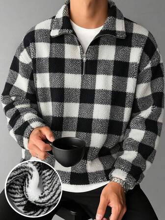A New Casual, Fashionable And Retro Pullover Hoodie For Men With A Unique And Niche Semi-Cardigan And Zipper