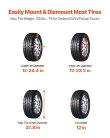 Cambiador de neumáticos eléctrico duradero Cambiador de neumáticos Equilibrador de neumáticos con eje de 18 - neumáticos con eje de 18 - Ver 2