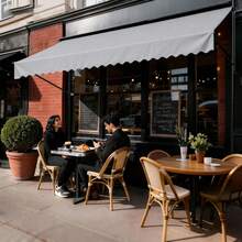 No-Drill, Adjustable-Height, UV-Resistant Polyester, Light Grey, Light Grey, Adjustable-Height, Sun Protection For Balcony/Terrace - Light Grey - View 7