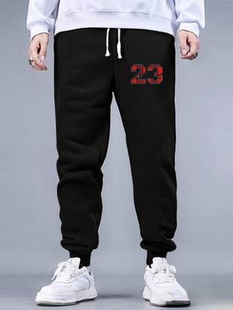 Plus Size Unisex Solid Color Drawstring Elastic Waist Casual Sports Pants, Loose Comfortable Joggers With Pockets, Daily Wear