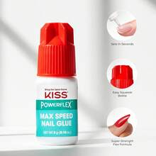 KISS PowerFlex Maximum Speed Nozzle Tip Glue - 3g Adhesive For Salon-Quality Glue-On Nails - 1 - 查看 12