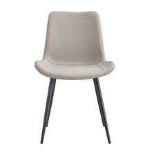 Dining Chairs - Black + Gray + Metal + PU Leather + Set Of 4 - View 10