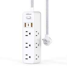 JcBlaon Extension Cord, Surge Protector Power Strip, Long Extension Cord With 9 Outlets 3 USB Ports, Extension Cord With Multiple Outlets, USB Power Strip For Dorm Room Essentials, College