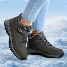 Women's Winter Warm Outdoor Hiking Boots With Fleece Lining