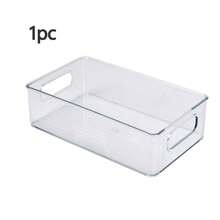 3pcs Stackable Clear Plastic Storage Boxes - Multi-Functional And Space Saving Organizer Bins For Kitchen, Bathroom, Bedroom, Living Room And Office - Clear - View 11