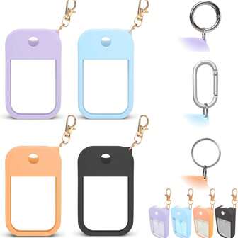 Hand Sanitizer Silicone Cover 30ml Perfume Cover 1oz Hand Sanitizer Spray Silicone Protective Case