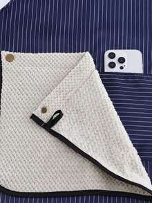 Denim Apron Soft - Unisex Bib Apron With Multifunctional Tool Pocket - Black - View 3