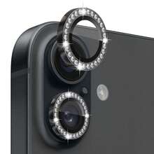 Shiny Diamond Lens Protective Case, Compatible With IPhone 17/16/15/14/13/12/11 Pro Max - Black - View 13