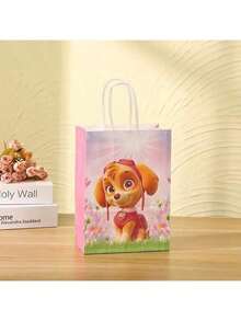 Paw Patrol 6个/2个，汪汪队立大功卡通主题派对礼品袋，生日派对装饰，礼品包装袋和纸袋，适合生日、节日和新年派对用品，也是情人节和感恩节的绝佳选择（款式随机） - 彩色 - 查看 9