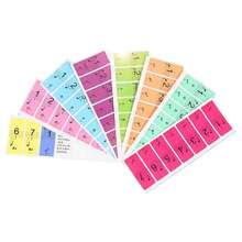 88-Key Piano Note Stickers, Removable Keyboard Key Labels For Beginners, Transparent Electronic Keyboard Note Decals, Color-Coded Music Guide For 88 Key Keyboards - Multicolor - View 4