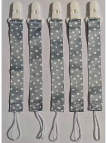 1pc Personalized Pacifier Clip With Name, High-Quality Fabric, Is Its First Criterion. The Selection Of Materials, And Harmless, Every Detail Has Been Strictly Polished, There Are No Sharp Corners, And Will Not Scratch The Delicate Skin. Back To School - Multicolor - View 16