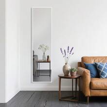 Full-Length Mirror, Unbreakable Lightweight Mirror, Slim, Width 30 X Height 120 Cm, Stand Mirror, Shatterproof Processing, Disaster Prevention, Earthquake Prevention, Compact, Wall-Mounted, Full-Length Mirror, For Single Living, Simple, Foldable, For Dancing, Entrance, Muscle Training