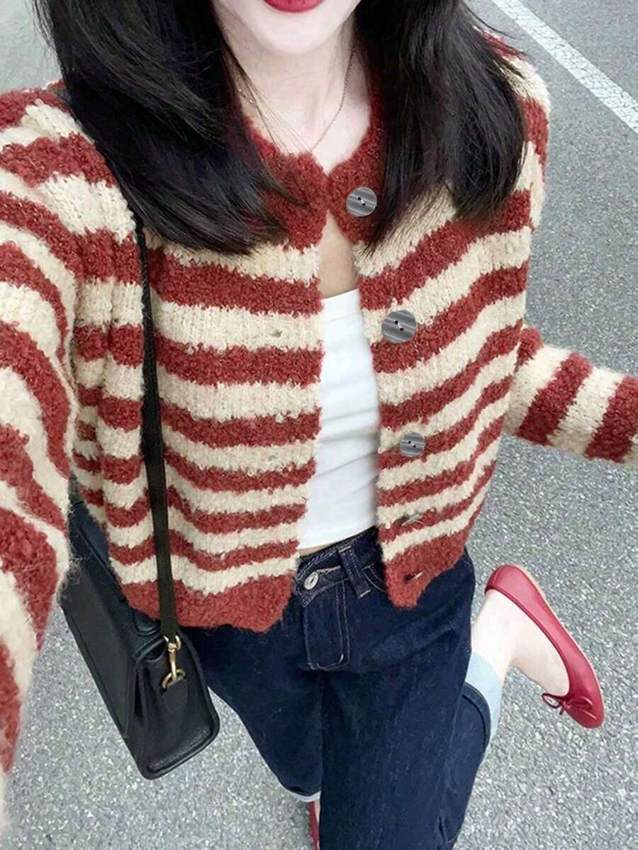 Women Cardigans - Red - View 1