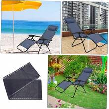 Tela para Tumbona De Lona Repuesto para Silla De Camping o Exterior Accesorio til para Reparar Sillas De Playa o Balcn - Azul - Ver 6