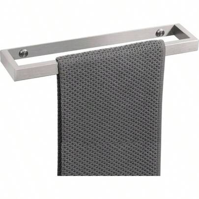 30CM Towel Bar Bathroom, 12 Inch Hand Towel Holder Self Adhesive Towel Rack Sticky SUS304 Stainless Steel Wall Mounted, Brushed Nickel, No Drill