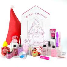¡Regalos de San Valentín para mujeres! 24 días de sorpresas de belleza Calendario de adviento de 24 piezas Exfoliación profunda + limpieza con burbujas Hidratación durante 24 horas Mantén tus ritu*ales festivos incluso durante las vacaciones - Rosa - Ver 9