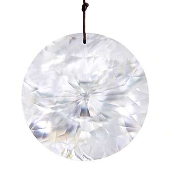 Crystal Round Pendant With Light And Shadow, Simple Home Decor, Window Hanging Ornament, Romantic Rainbow Pendant, Sunshine Catcher