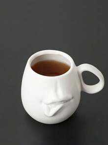 1pc Creative & Unique Coffee Mug, Niche Ceramic Funny Art Ceramic Milk Cup, Household Water Cup, Gargle Cup, Toothbrush Cup, Breakfast Cup, Office Cup, Holiday Gift - Multicolor - View 10