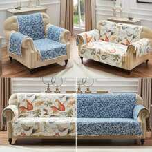 Greenland Home Willow - Funda Reversible, Protector de Muebles, sofá, día Festivo(sillón Multicolor) - Unitalla - Ver 7