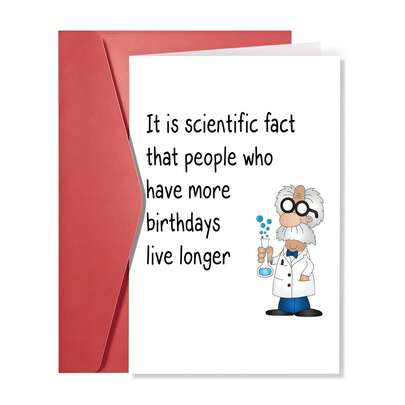 Funny Birthday Cards For Men | Humorous Greeting Card For Husband/Grandpa/Dad/Him | Men's Birthday Decor Accessories | Creative Birthday Gift Ideas For Siblings/Couples-1PC