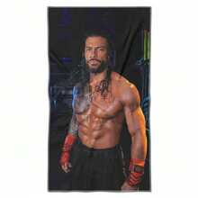 Toalla de baño Roman Reigns - OTC Lucha Libre - Suave y Absorbente - Blanco y Negro - Ver 4
