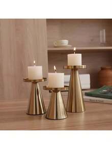 1 szt./3 szt. 12 szt. Miedziane świeczniki Świeczniki Wystrój domu Ślub