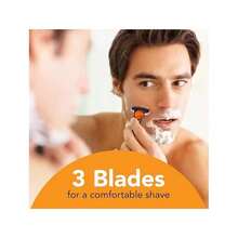BIC Comfort 3 Refillable Men'S 3-Blade Razors Holiday Gift Set, 1 Handle And 14 Cartridges, Stocking Stuffer For Men - ColorE - 查看 3