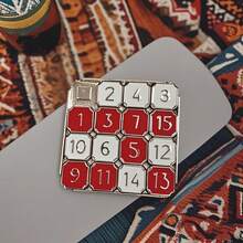 1件金属数独游戏，数字拼图，小巧便携，华荣路径休闲游戏，适合聚会，拼图配件，大型拼图板，可折叠拼图板，拼图垫，娱乐活动，教育游戏，简约设计，耐用金属，高品质拼图，逻辑拼图，互动拼图，上班族，拼图爱好者 - 彩色 - 查看 9