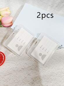 2 chiếc ví đựng thẻ trong suốt màu kẹo ngọt, dùng để kiểm soát ra vào, bảo vệ thẻ ID công việc, hộp đựng danh thiếp, thẻ ảnh đa chức năng, phù hợp cho cả nam và nữ, dùng hàng ngày, ví mini, ví nhỏ, ví đựng thẻ, ví đựng thẻ ảnh. - trắng - Xem 2