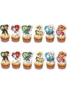 13Pcs PAW Patrol A Complete Set Cake Topper Skye Birthday Decoration PAW Patrol Theme Birthday Party Decoration Children Party Supplies Baby Shower - Multicolor - View 14