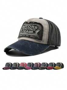 1 قطعة قبعة بيسبول قابلة للتعديل بطراز مهترئ وقديم، قبعة هيب هوب مناسبة للرجال والنساء للاستخدام الخارجي في فصلي الخريف والصيف، قبعة كاجوال - متعدد الألوان - مشاهدة 1