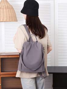 Foldable Anti-Theft Nylon Backpack, Women's Wallet, Multifunctional Fashion Everyday Bag, Lightweight Travel Bag With Multiple Pockets, Large Capacity Minimalist Backpack, Convenient Backpack, Suitable For Students, Nurses, Teachers, Business Professionals, Travel, Commuting, Shopping, Office, Dating, Hiking, Training, Work, Birthday Gift, Holiday Gift, Backpack - Multicolor - View 10