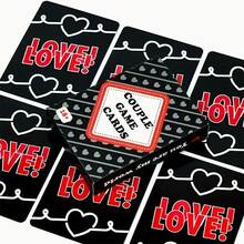 50pcs Couple Cards: Holiday Party Game, Fun Couple Cards - Christmas, Valentine's Day And Party Entertainment, Deepen Relationship - Black - View 3
