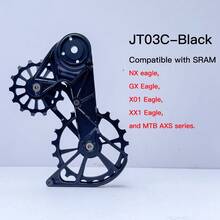 Mountain Bike Rear Derailleur Hanger With Extra Large Pulley Wheel Bearings, Suitable For SRAM NX GX X01 XX1 Eagle 12 Speed - Black - View 8