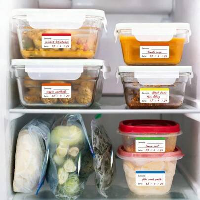 10 Sheets Color Food Storage Labels (100 Labels), Multi-Color Distinguishing Refrigerator Storage Stickers, Suitable For Recording Food Dates, Suitable For Both Household And Commercial Use