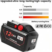 Batería de alto rendimiento de 4 piezas, 8,0 Ah y 20 V, de repuesto para herramientas Black & Decker de 20 V LB20, LBX20, LBXR20, LBXR20B, LBXR2020, LBX4020, LB2X4020 y LST220. - Cantidad: 4 - Ver 4