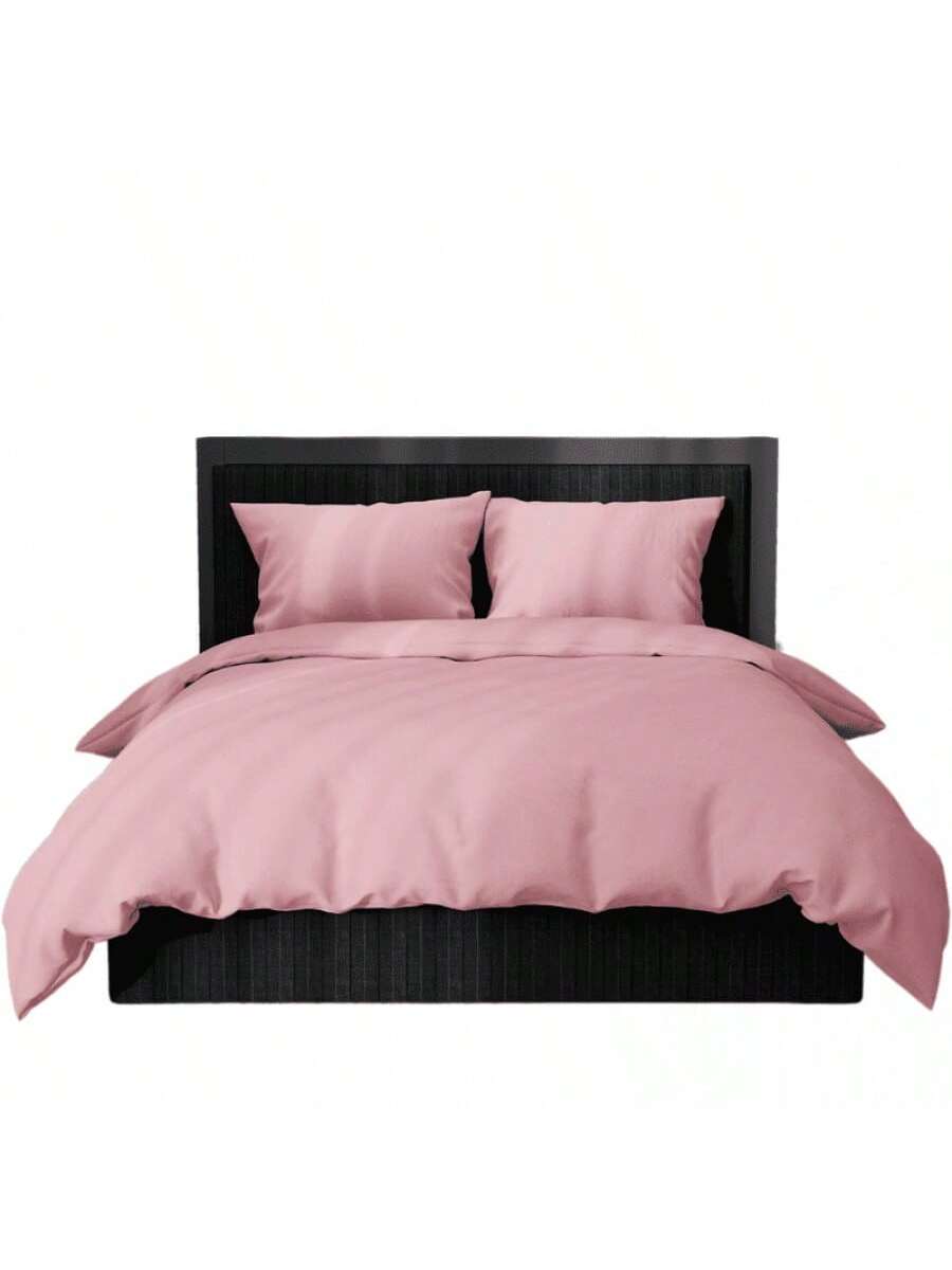 Kit de funda nórdica monocromática GB Color Rosa de alta durabilidad de 150cm*220cm