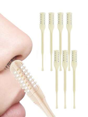 15件套二合一鼻毛修剪器，升级双面鼻毛修剪器，便携式旋转鼻毛去除器，360°鼻毛去除工具，男女通用，柔软洁净