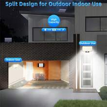 234颗LED太阳能安防灯，户外花园人体感应器，3种模式，防水，独立太阳能泛光灯，适用于车库，相比旧款100颗LED版本（可选带/不带遥控器）（请确认尺寸）