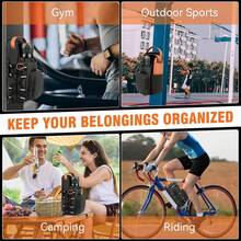 Bolsa Magnética de Gimnasio con 4 Imanes Integrados, Bolsillo para Teléfono y Correa de Hombro, Portabotella y Organizador de Accesorios Deportivos - 1 - Ver 8