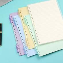 10/20/30个随机颜色五孔活页夹，适用于DIY笔记本，简易页面固定器 - 用于整理散页纸张和办公用品