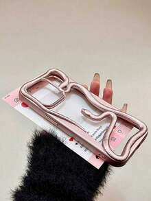 New Fashionable & Unique Hollow Electroplated Snake Design Phone Case, Compatible With Apple 11/12/13/14/15/16/17 Pro/Pro Max, Galaxy S22/23/24/25 Ultra, Shockproof Full Coverage