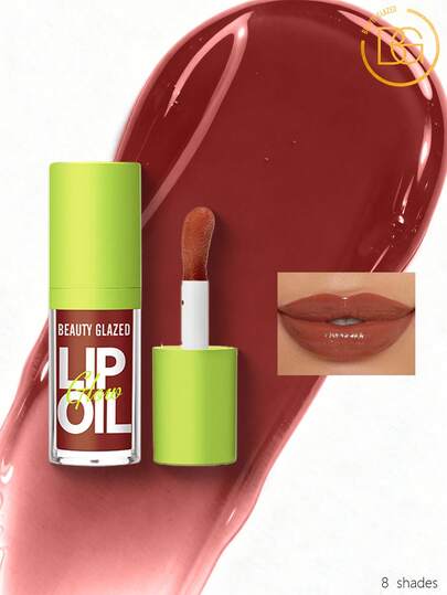 beauty glazed Aceite labial voluminizador, brillo de labios de gelatina cristalina, cuidado de labios con aceite, brillo de labios hidratante y duradero, lápices labiales líquidos, hidratante, nutritivo, alto brillo, voluminizador, textura ligera y suave