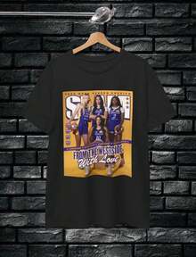 Los Angeles Sparks SLAM Tee Shirt Cameron Brink Kelsey Plum WNBA Shirt Basketball Graphic Tee - 黑色 - 查看 1